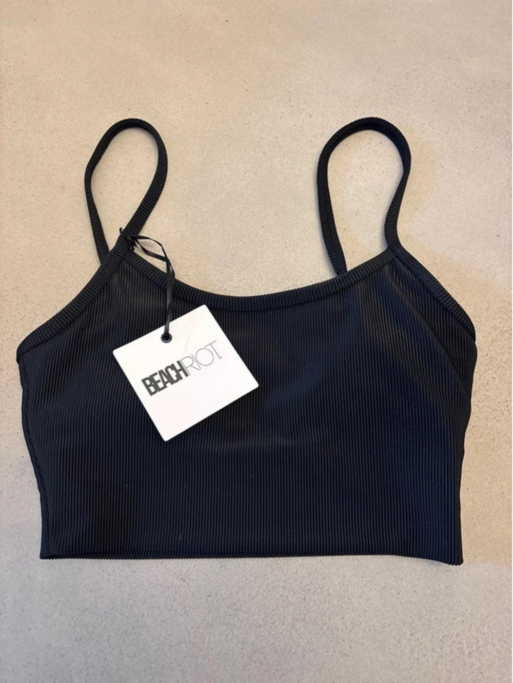 Beach Riot Elara Rib Bikini Top-S - Picture 3 of 6